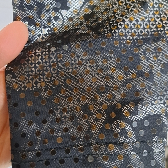 Joseph Ribkoff Artsy Geometric Sequined Ruched‎  Jacket - Picture 4 of 11